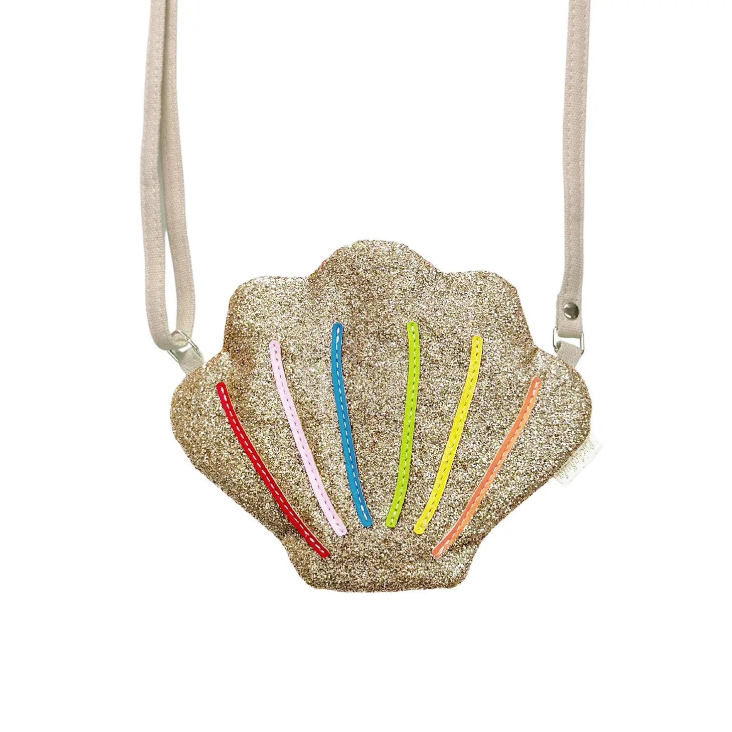 RAINBOW SHELL GLITTER BAG