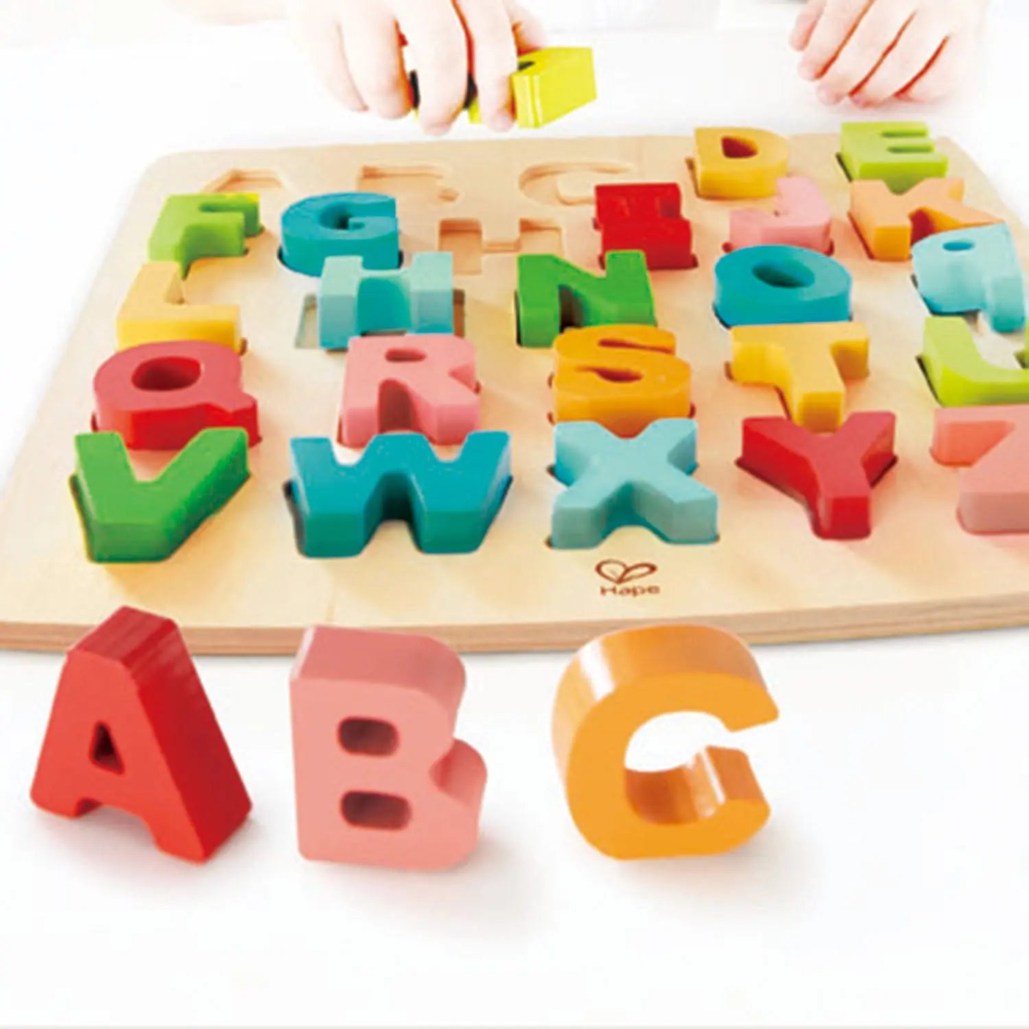 BeginAgain Wooden Alphabet Tracing Board Lowercase