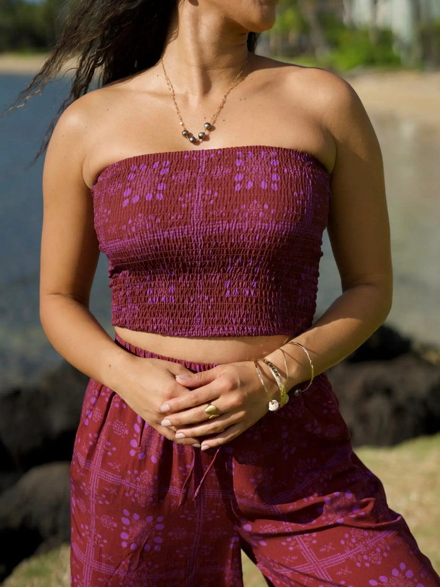 KIKI SMOCKED TUBE TOP / – Small Fry Kauai