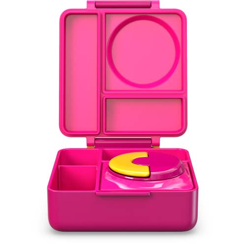 OmieBox Bento Lunch Box, Pink Berry